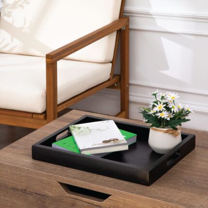 Madera Clear Accent Tray for Kitchen or Living Room