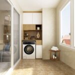 Acacia Corner Shower Stool Waterproof Bath Bench with Shelf