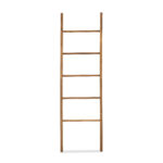 Acacia Wood Blanket Ladder 6-Tier Storage Rack