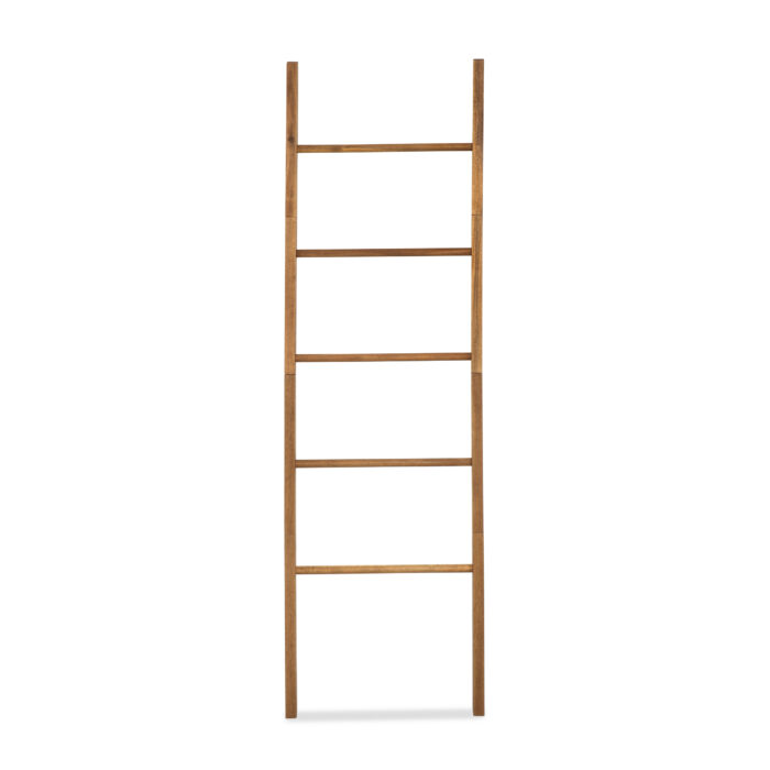 Acacia Wood Blanket Ladder 6-Tier Storage Rack