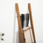 Acacia Wood Blanket Ladder 6-Tier Storage Rack