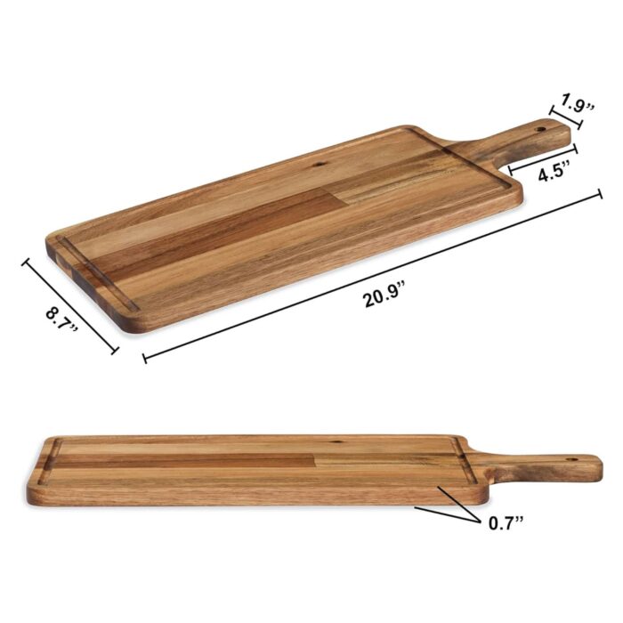 Acacia Wood Cutting Board Round for Kitchen & Dining