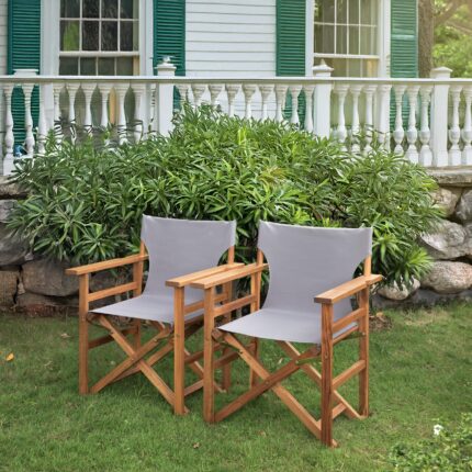 Acacia Wood Director Chair for Outdoor & Indoor Use