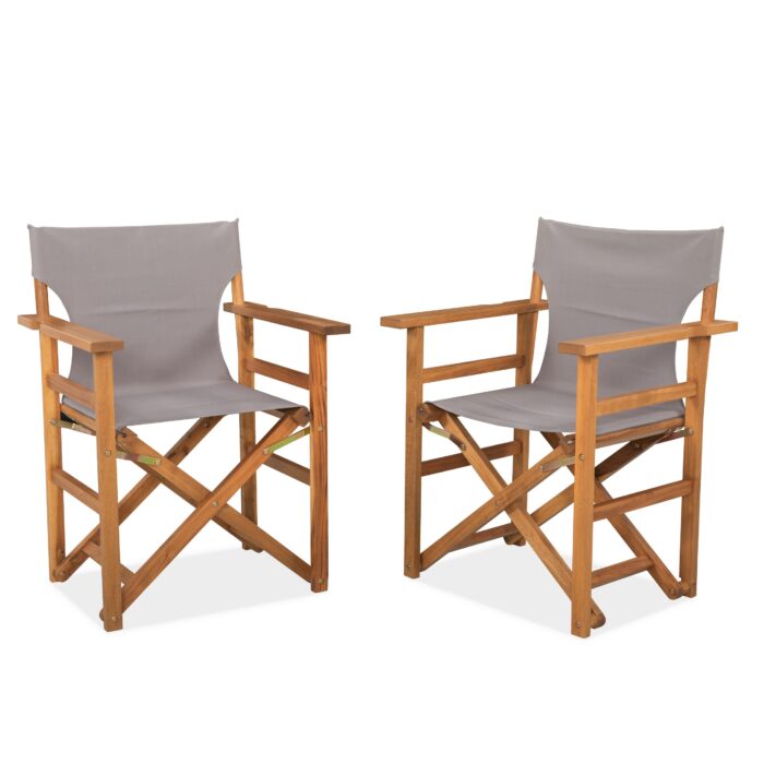 Acacia Wood Director Chair for Outdoor & Indoor Use
