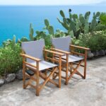 Acacia Wood Director Chair for Outdoor & Indoor Use