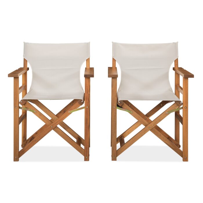 Acacia Wood Director Chair for Outdoor & Indoor Use