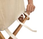 Acacia Wood Folding Laundry Hamper Basket with Handle