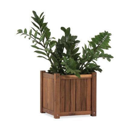 Acacia Wood Planter Box, 14 Inch for Garden