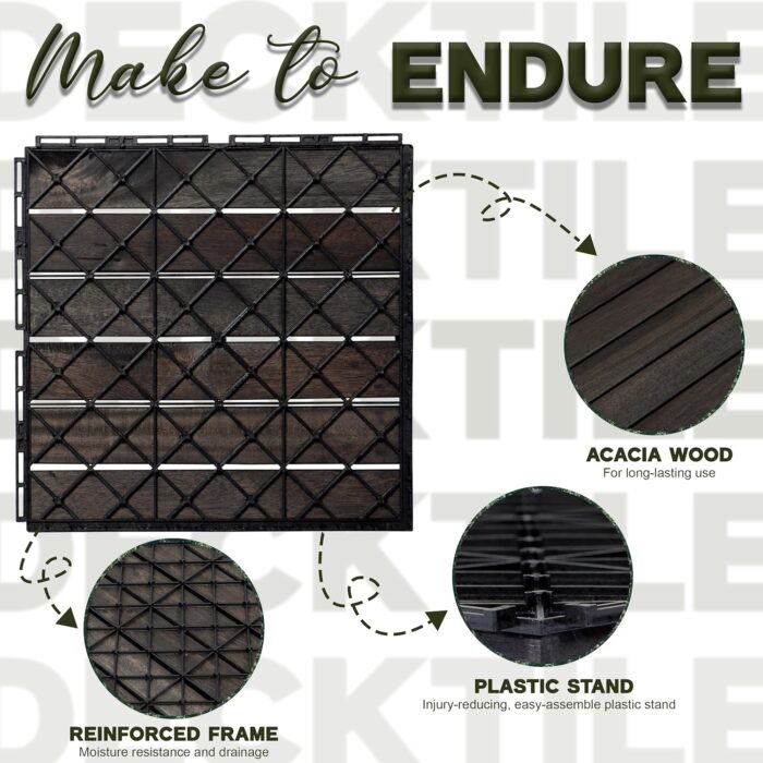 Deck Tiles 6 Slats, VR Logo, 27 Pcs Set