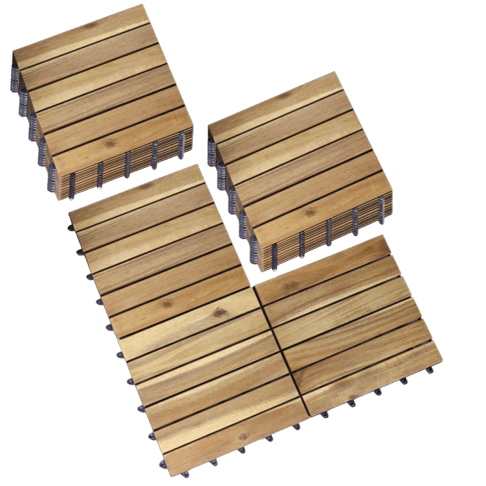 Deck Tiles 6 Slats, VR Logo, 27 Pcs Set