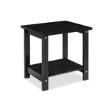 Double Adirondack Side Table Weather-Resistant for Outdoors