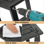Double Adirondack Side Table Weather-Resistant for Outdoors