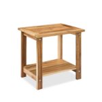 Double Adirondack Side Table Weather-Resistant for Outdoors