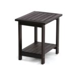 Double Adirondack Side Table Weather-Resistant for Outdoors