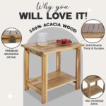 Double Adirondack Side Table Weather-Resistant for Outdoors