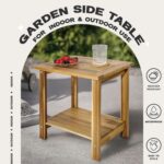 Double Adirondack Side Table Weather-Resistant for Outdoors