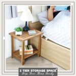Double Adirondack Side Table Weather-Resistant for Outdoors