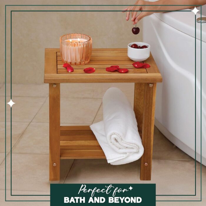 Double Adirondack Side Table Weather-Resistant for Outdoors
