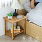 Double Adirondack Side Table Weather-Resistant for Outdoors