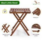 Folding Acacia Wood Bistro Set Outdoor Table and Chairs