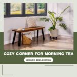 Solid Acacia Wood Bench for Entryway & Living Room