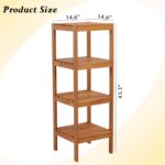 Tier Acacia Wood Corner Shelf Wall Mounted for Home