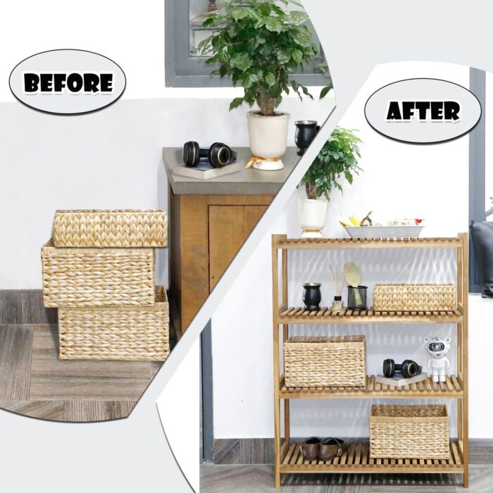 Tier Acacia Wood Shoe Rack Stackable Storage Shelf