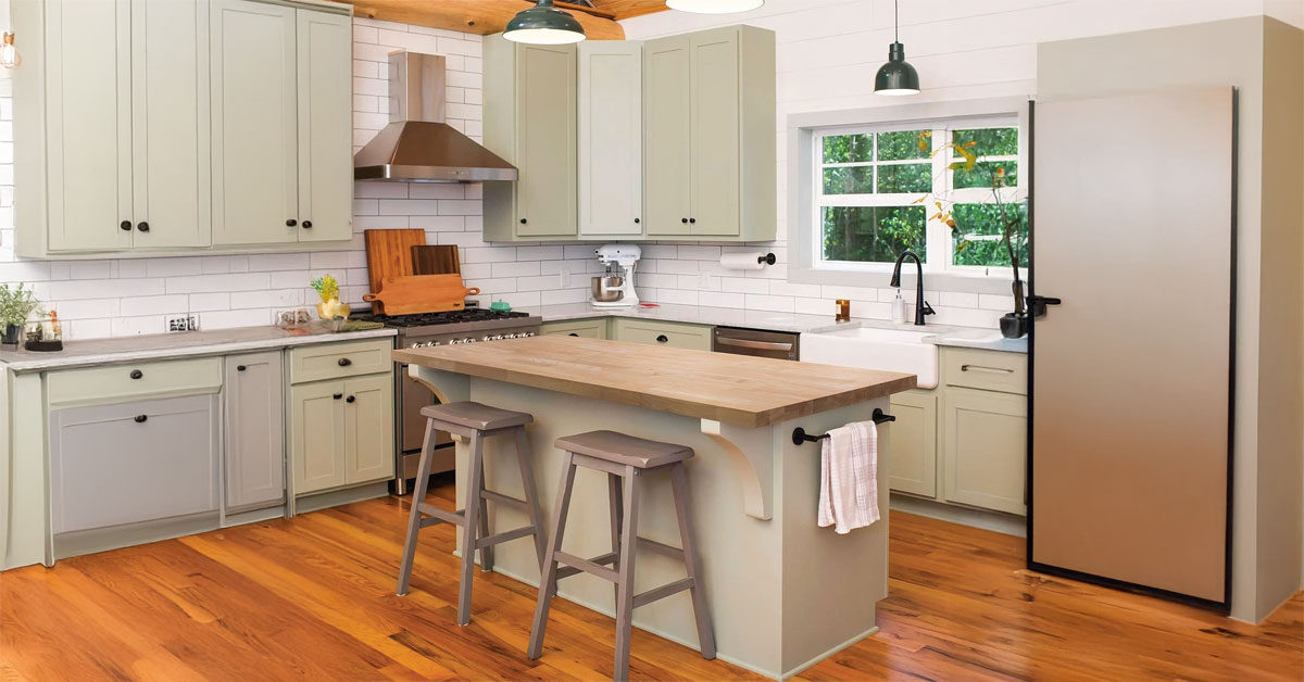 Unfinished Hevea Butcher Block Countertop