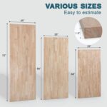 Unfinished Hevea Butcher Block Countertop 4ftx25in