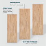 Unfinished Hevea Butcher Block Countertop 4ftx25in