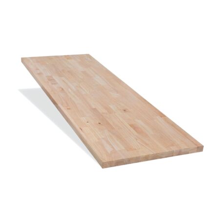 Unfinished Hevea Butcher Block Countertop 6ftx25in