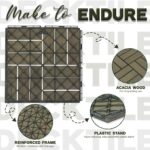 Deck Tiles 12 Slats, VR Logo, 27 Pcs Set