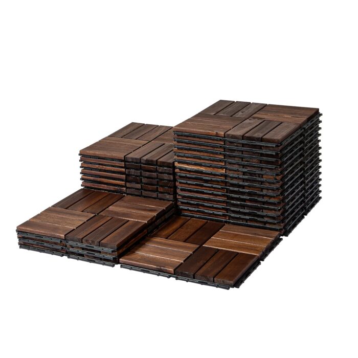 Deck Tiles - 27 Pcs 12 Slats Interlocking - C12