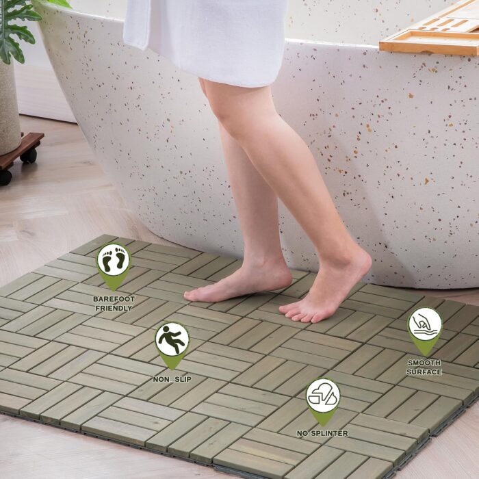 Deck Tiles - 27 Pcs 12 Slats Interlocking - C12