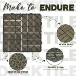 Deck Tiles - 27 Pcs 12 Slats Interlocking - C12