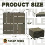 Deck Tiles - 27 Pcs 12 Slats Interlocking - C12