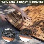 Deck Tiles - 27 Pcs 12 Slats Interlocking - C12