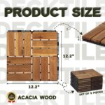 Deck Tiles - 27 Pcs 12 Slats Interlocking - C12