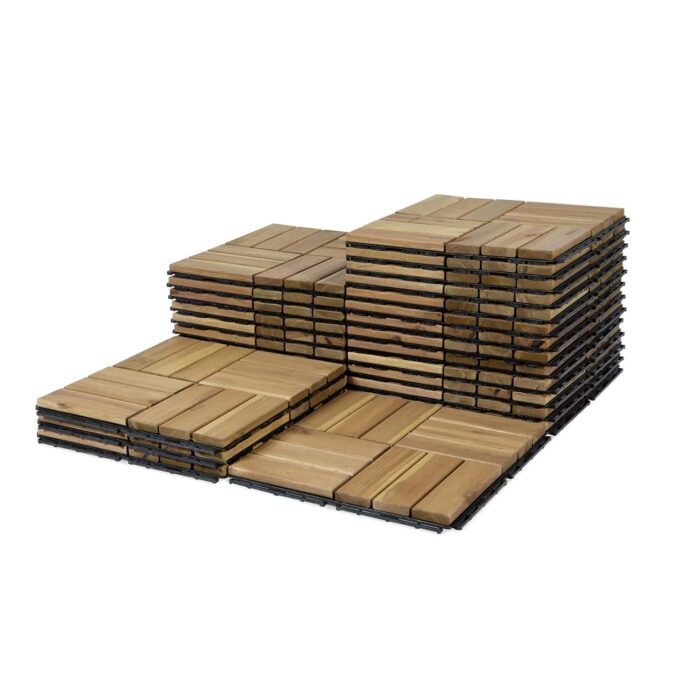 Deck Tiles - 27 Pcs 12 Slats Interlocking - C12