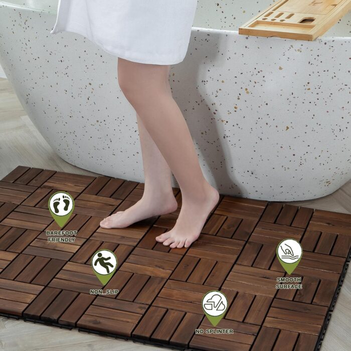 Deck Tiles - 27 Pcs 12 Slats Interlocking - C12