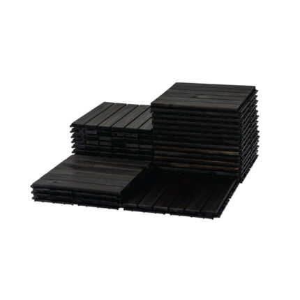 Flooring Interlocking Deck Tiles 27 PCS 6 Slats - C12