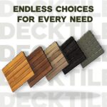 Flooring Interlocking Deck Tiles 27 PCS 6 Slats - C12