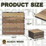 Flooring Interlocking Deck Tiles 27 PCS 6 Slats - C12