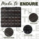 Flooring Interlocking Deck Tiles 27 PCS 6 Slats - C12