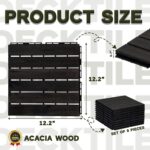 Flooring Interlocking Deck Tiles 27 PCS 6 Slats - C12