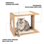 Cat Scratcher and Tree – Durable Scratching Post & Activity Tree for Healthy Cats