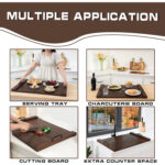 Noodle Board Stove Cover – Stylish Wooden Stove Top Cover & Kitchen Organizer