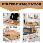 Noodle Board Stove Cover – Stylish Wooden Stove Top Cover & Kitchen Organizer