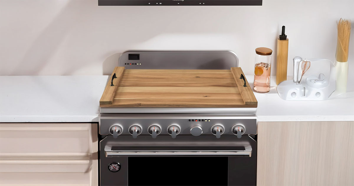 Noodle Board Stove Cover – Stylish Wooden Stove Top Cover & Kitchen Organizer 1 Noodle Board Stove Cover – Stylish Wooden Stove Top Cover & Kitchen Organizer