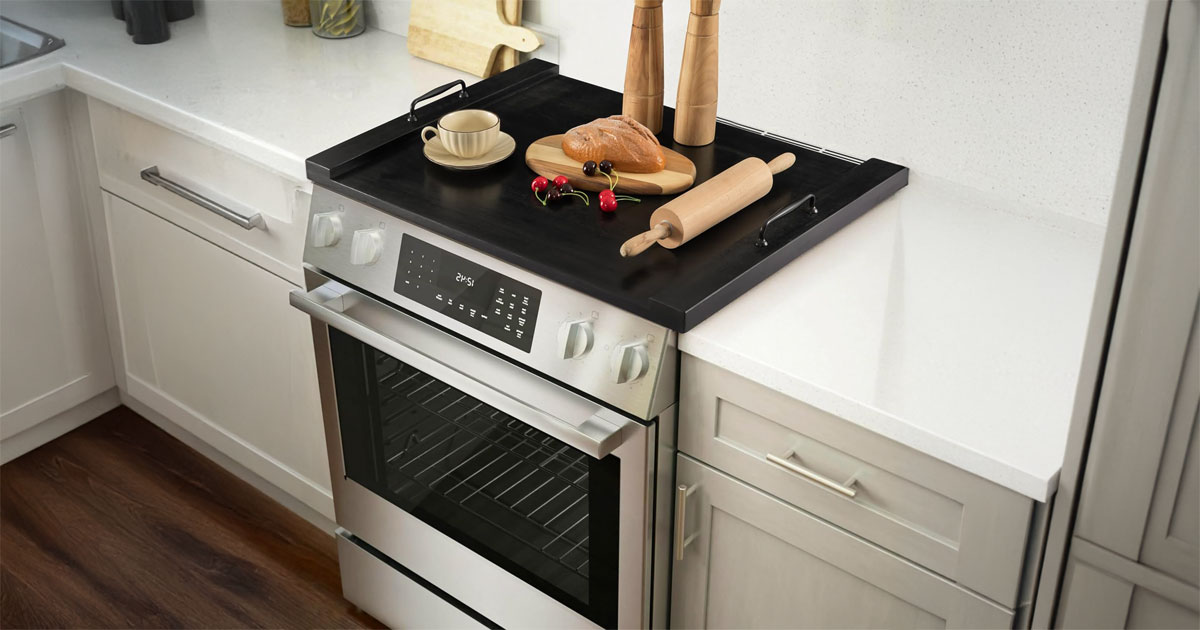 Noodle Board Stove Cover – Stylish Wooden Stove Top Cover & Kitchen Organizer 2 Noodle Board Stove Cover – Stylish Wooden Stove Top Cover & Kitchen Organizer